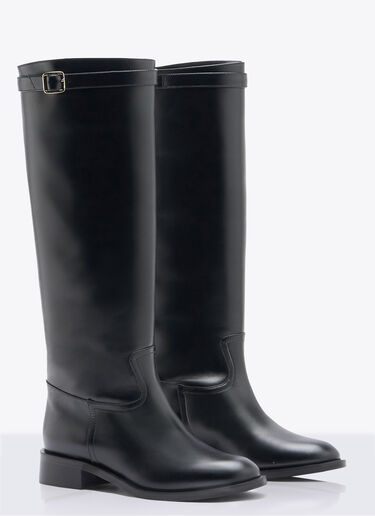 Scarosso Lauren High Leather Boots Black scr0258026