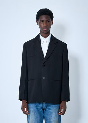 Jil Sander Double-Collar Blazer Black jil0160001