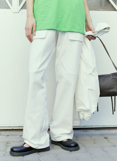 Sky High Farm Workwear Alastair Mckimm 워크웨어 팬츠 화이트 skh0354008