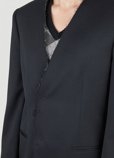 MM6 Maison Margiela Raw Edge Blazer Black mmm0151002