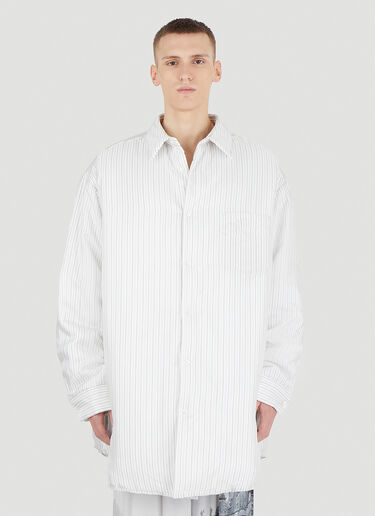 Maison Margiela Oversized Stripe Shirt  White mla0145003