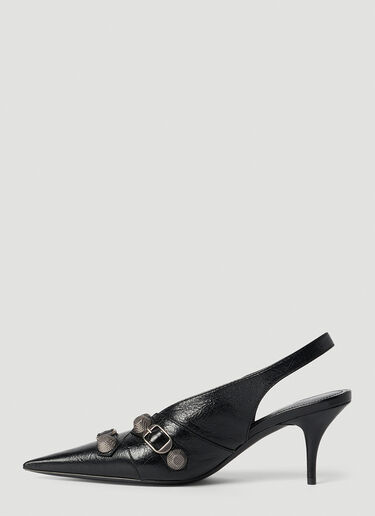 Balenciaga Cagole 露跟高跟靴 黑色 bal0253079
