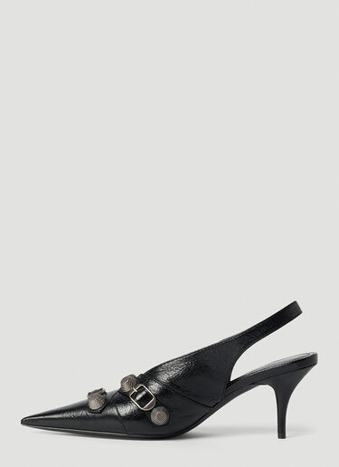 Balenciaga Cagole Slingback High Heels Black bal0253079