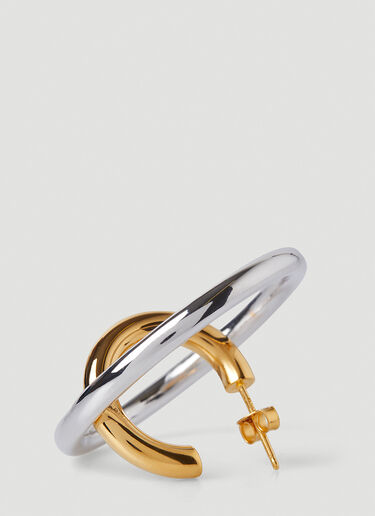 Charlotte CHESNAIS Saturn Blow Large Single Hoop Earring Gold ccn0246005