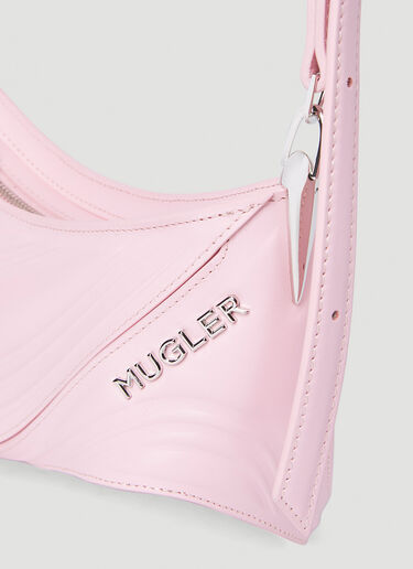 Mugler Spiral Curve 01 Shoulder Bag Pink mug0252041