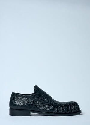 Gucci Pebble-Grain Leather Loafers Black guc0159058