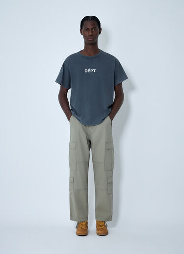 Logo Motif Cotton Jersey T-Shirt Gallery Dept. Logo Motif Cotton Jersey T-Shirt Black gdp0162055