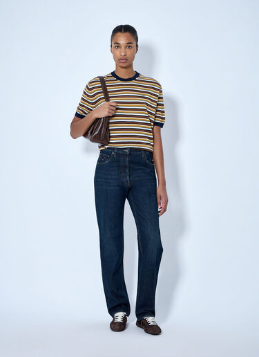 LN-CC® - Prada: Straight-Leg Washed Denim Jeans - Blue Prada Straight-Leg Washed Denim Jeans Blue pra0265007