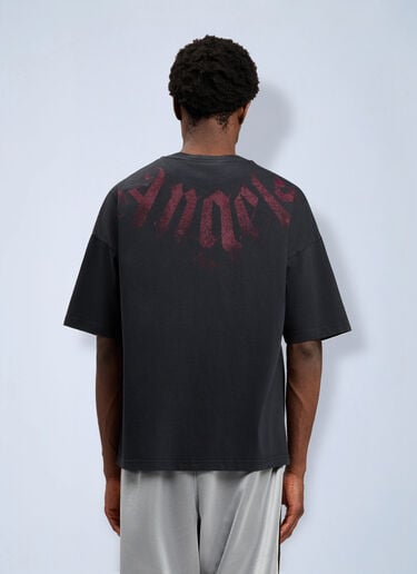 Palm Angels Big Neck Logo Loose T-Shirt Black pma0164061