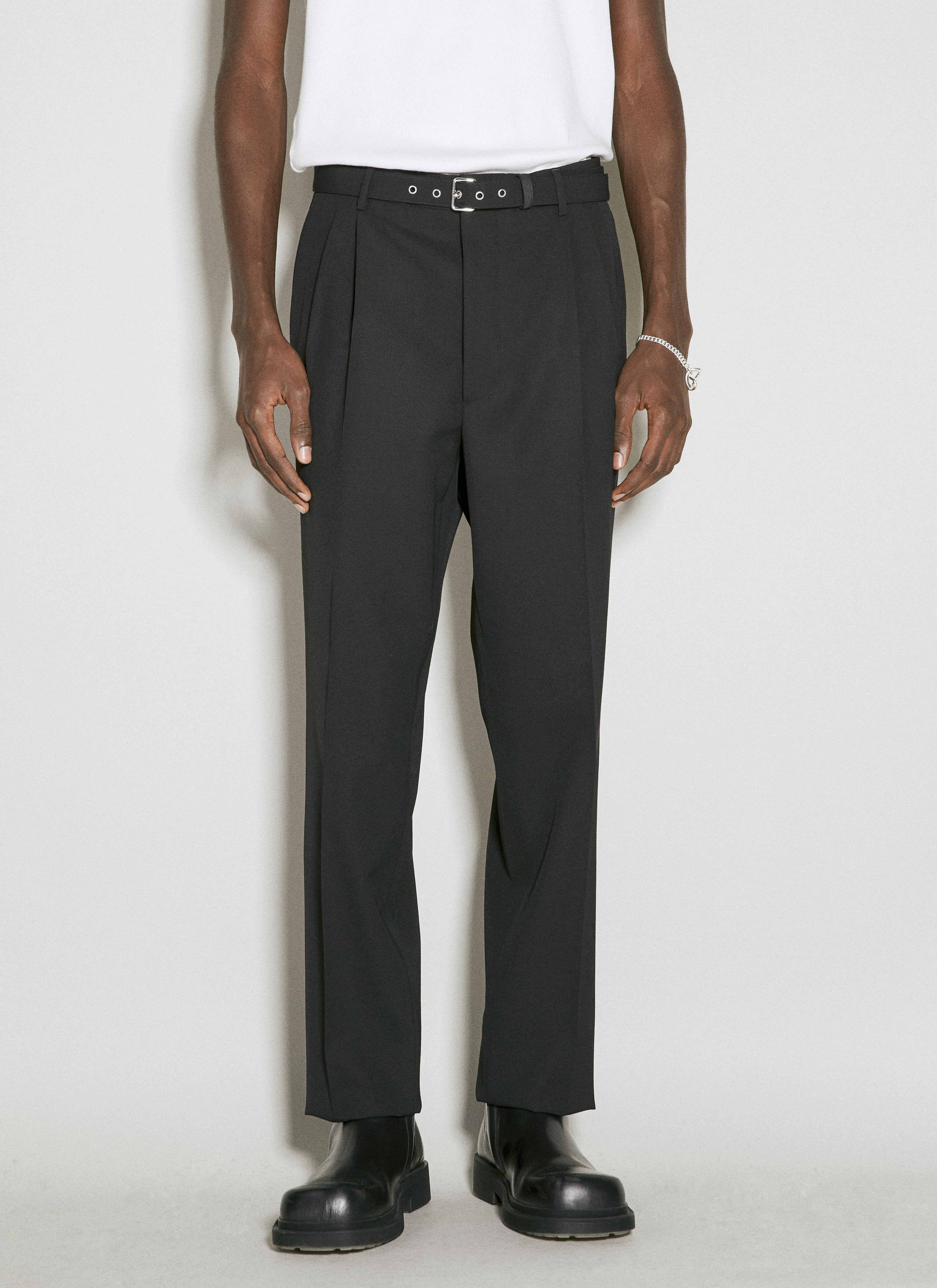 Vivienne Westwood Belted Wool Pants Black vvw0155001