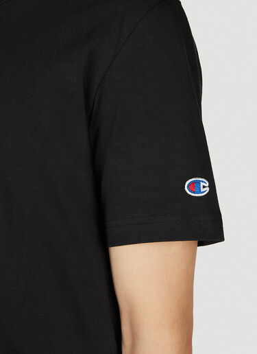 Champion Logo Embroidered T-Shirt Black cha0152025