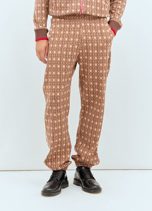 Wales Bonner Power Track Pants Burgundy wbn0160011