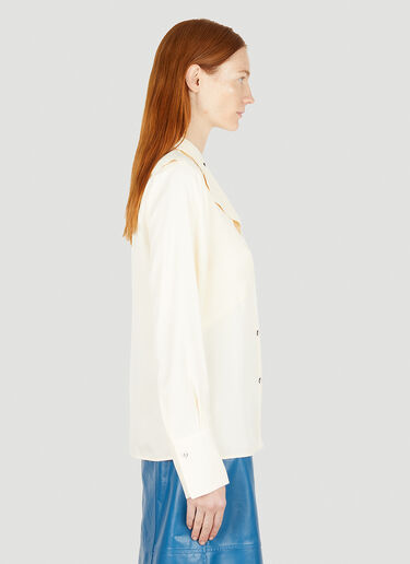 Jil Sander Open Chest Shirt Cream jil0251002