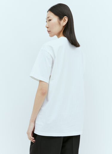 TOTEME Straight Cotton Jersey T-Shirt White tot0255010