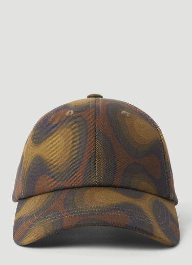 Dries Van Noten Printed Baseball Cap Brown dvn0156039