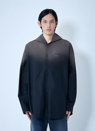 Balenciaga Hooded Shirt Black bal0163011