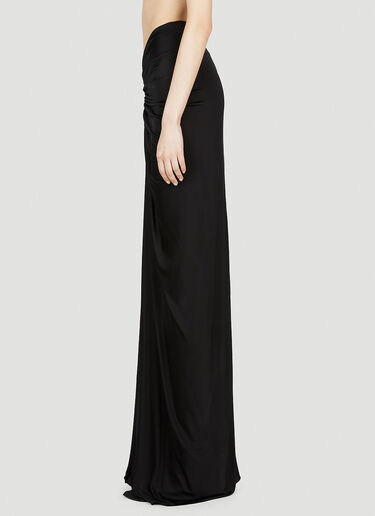 Saint Laurent 缩褶裙 黑色 sla0252025