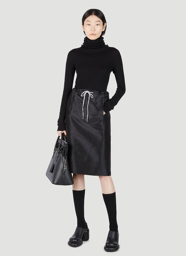 Maison Margiela 抽绳半裙 黑色 mla0251018