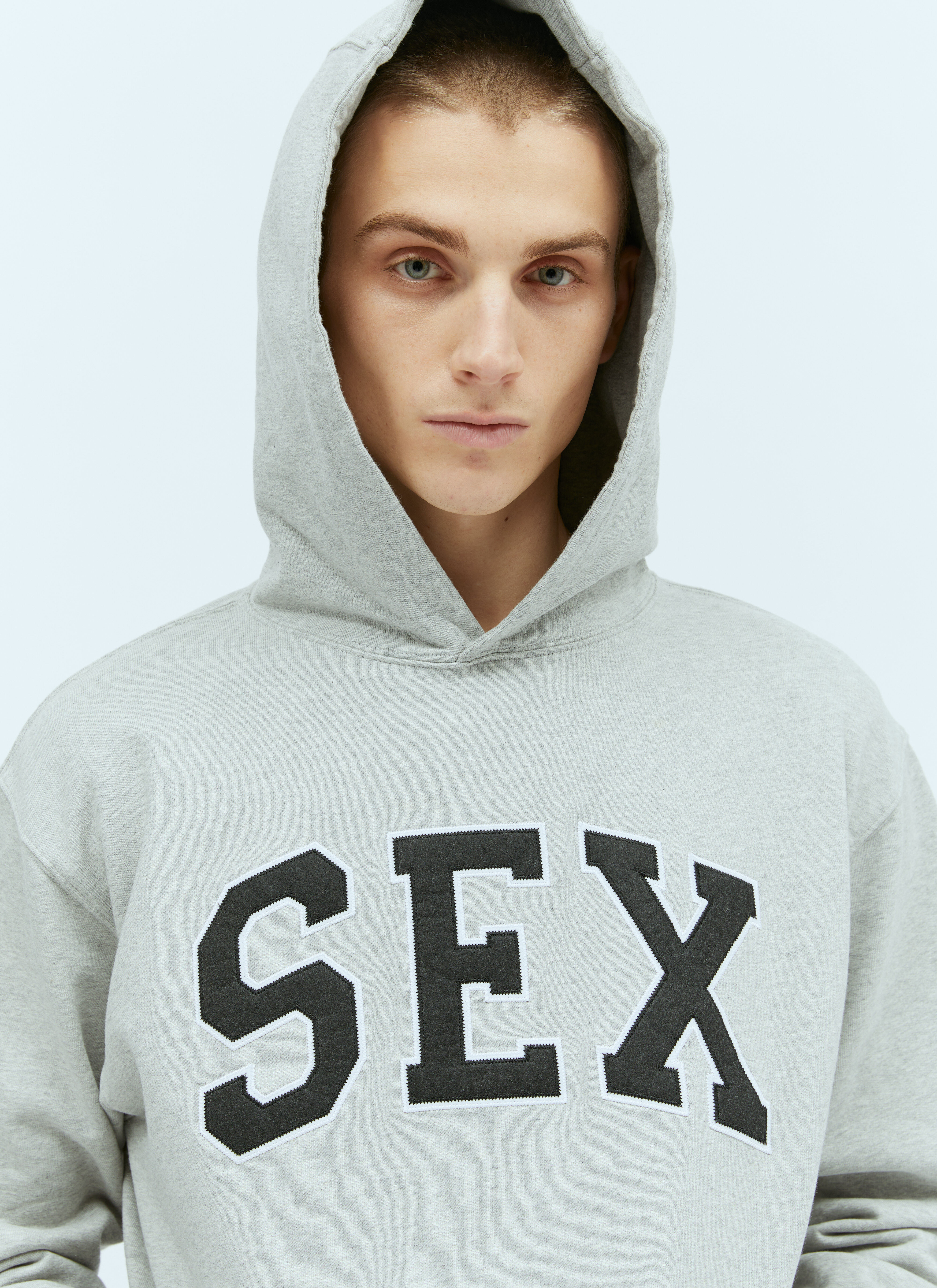 Carne Bollente Men's' Sex Hooded Sweatshirt in Grey | LN-CC®