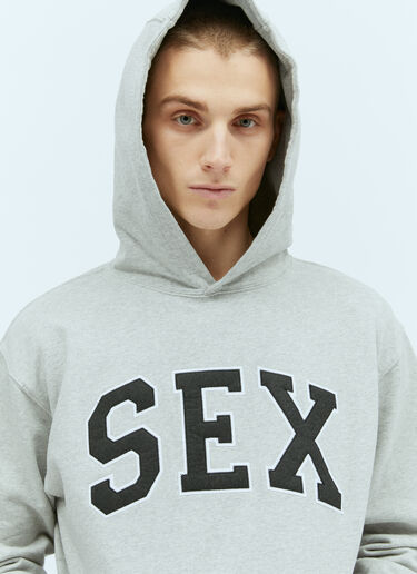 Carne Bollente Sex Hooded Sweatshirt Grey cbn0356005