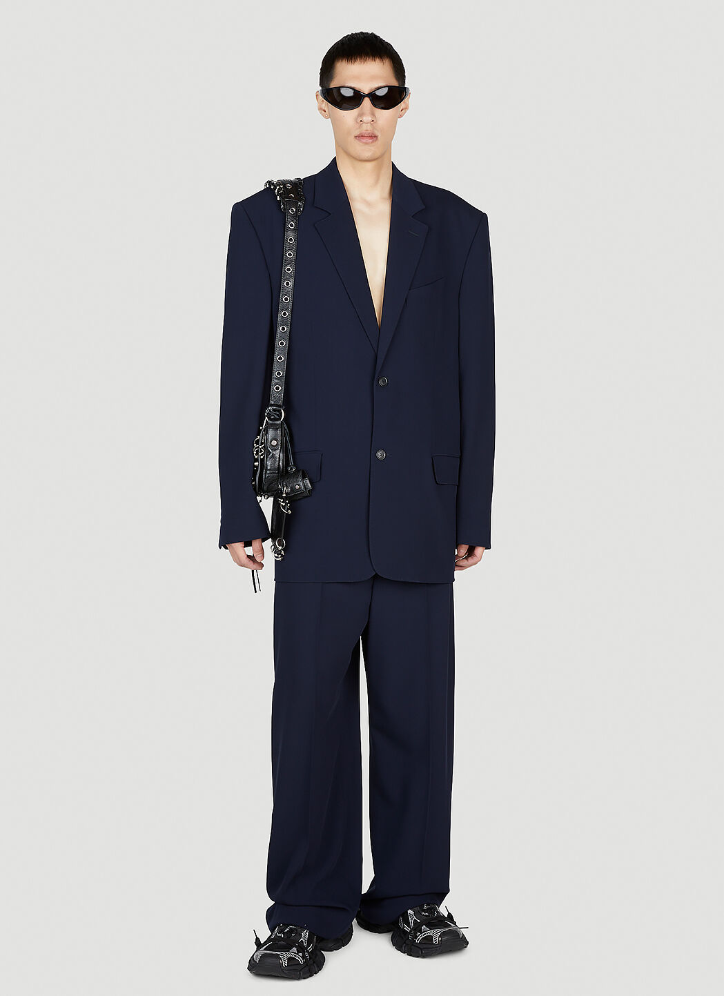 Balenciaga Men s Tailored Blazer in Navy LN CC