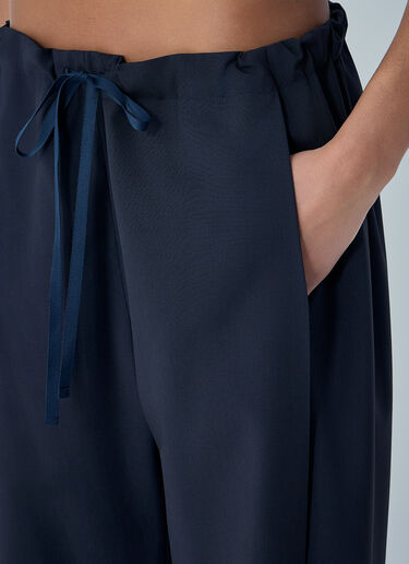 Khaite Rohen Drawstring Pants Navy kha0264002
