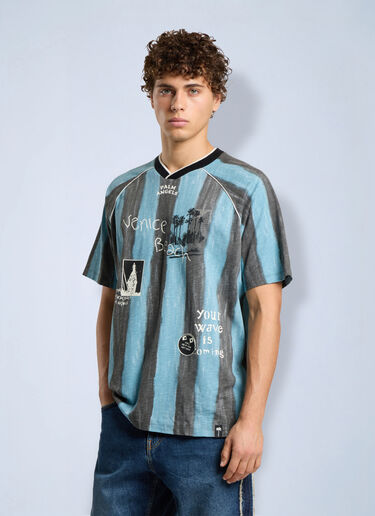 Palm Angels Soccer Cali Regular T-Shirt Black pma0166246