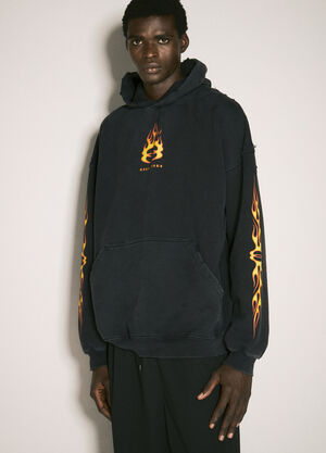 Burberry Burning Unity Hooded Sweatshirt Black bur0158006
