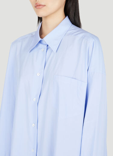 Maison Margiela オーバーサイズポプリンシャツ ブルー mla0253005