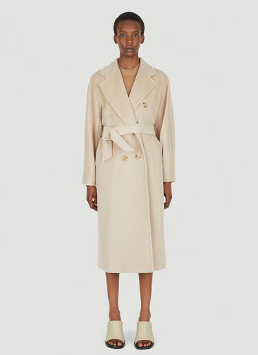 Max Mara Madame Coat White max0249020