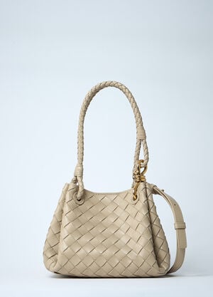 Bottega Veneta Small Parachute Shoulder Bag Beige bov0260040