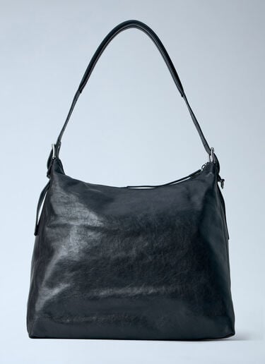 Lemaire Belted Hobo Shoulder Bag Dark Brown lem0264024