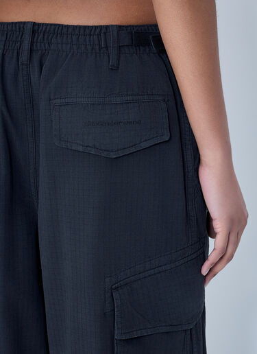Alexander Wang Drawstring Cargo Trousers Black awg0264003