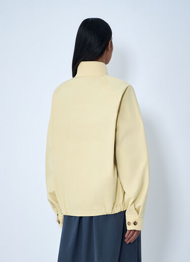 Miu Miu High-Neck Zip Jacket Cream miu0264005