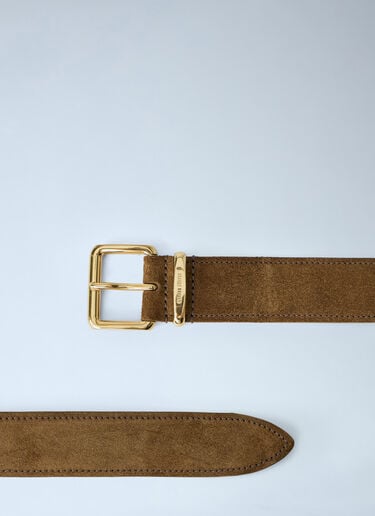LN-CC® - Miu Miu: Suede Belt - Brown Miu Miu Suede Belt Brown miu0264205