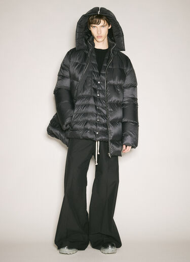 Moncler x Rick Owens Collarless Down Jacket Black mcs0358010
