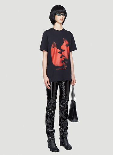 Kiss Me T-Shirt Mowalola Kiss Me T-Shirt Black mow0342006