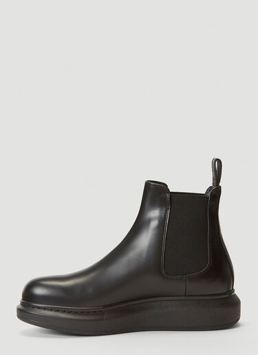 Alexander McQueen Leather Chelsea Boots Black amq0241063