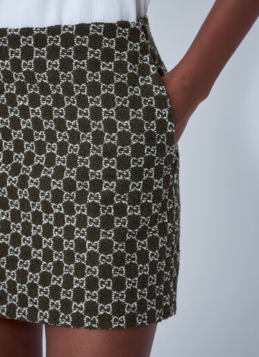 GG Bouclé Mini Skirt Gucci GG Bouclé Mini Skirt Green guc0261114