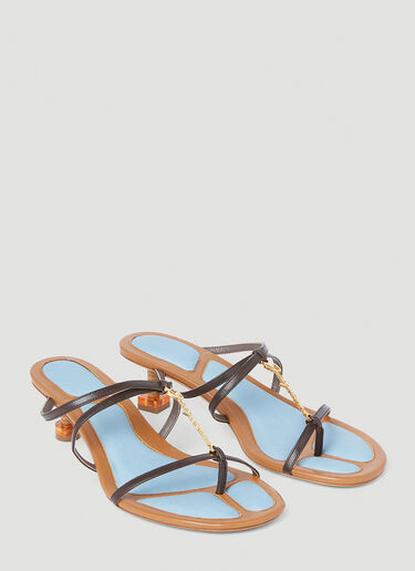 Les Basses Pralu Heeled Sandals Jacquemus Les Basses Pralu Heeled Sandals Brown jac0251057