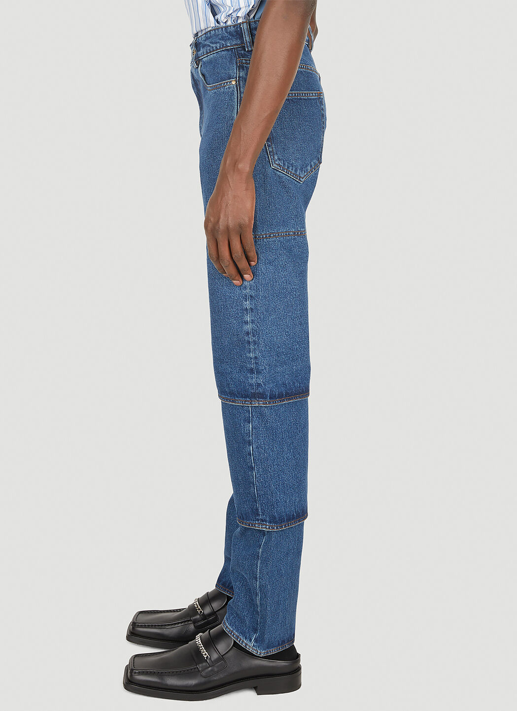Y/Project Classic Multi Cuff Jeans in Blue | LN-CC