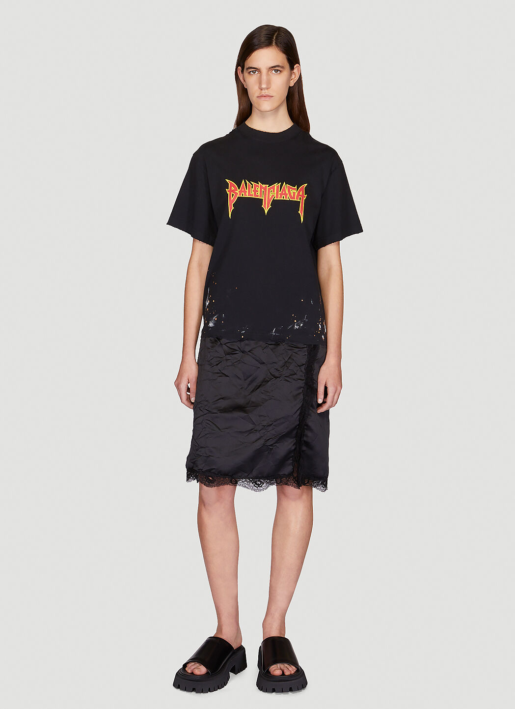 Vetements layered best sale t shirt dress