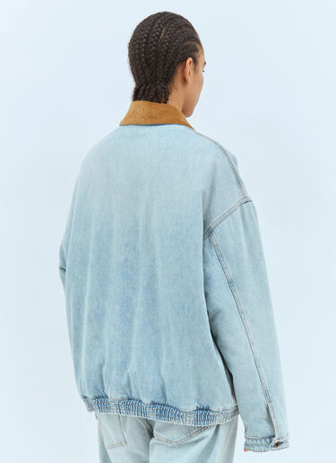 Padded Denim Jacket Miu Miu Padded Denim Jacket Blue miu0358003
