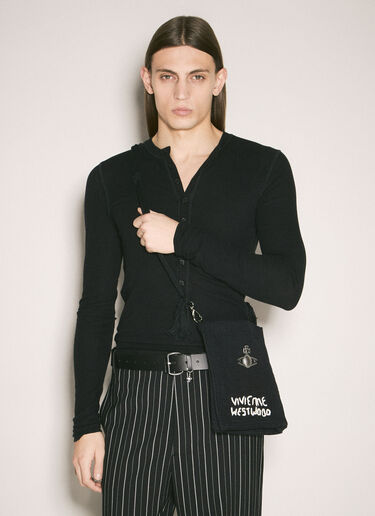 Mabel Small Crochet Tote Bag Vivienne Westwood Mabel Small Crochet Tote Bag Black vvw0159026