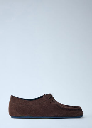 Jil Sander Suede Moccasin Shoes Brown jil0265023