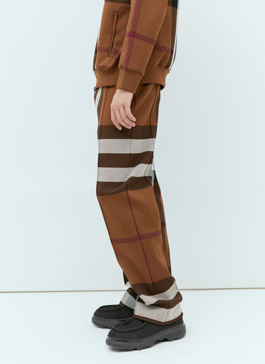 Burberry Check Track Pants Brown bur0153017