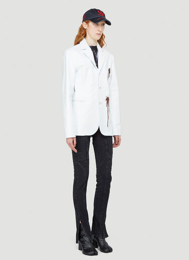 Mowalola Bloody Blazer White mow0240002