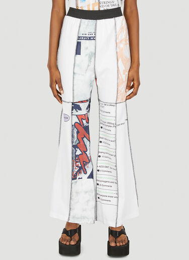 P.A.M. Upcycle Staggering Track Pants White pam0347014