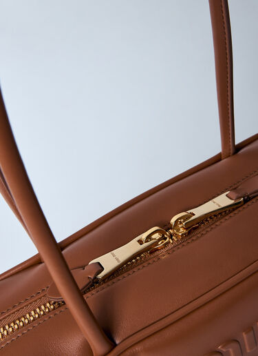 Miu Miu Beau Leather Shoulder Bag Brown miu0260019