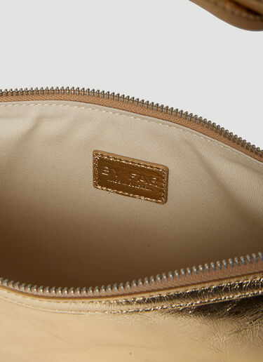 BY FAR Soho Circular Shoulder Bag Gold byf0252005